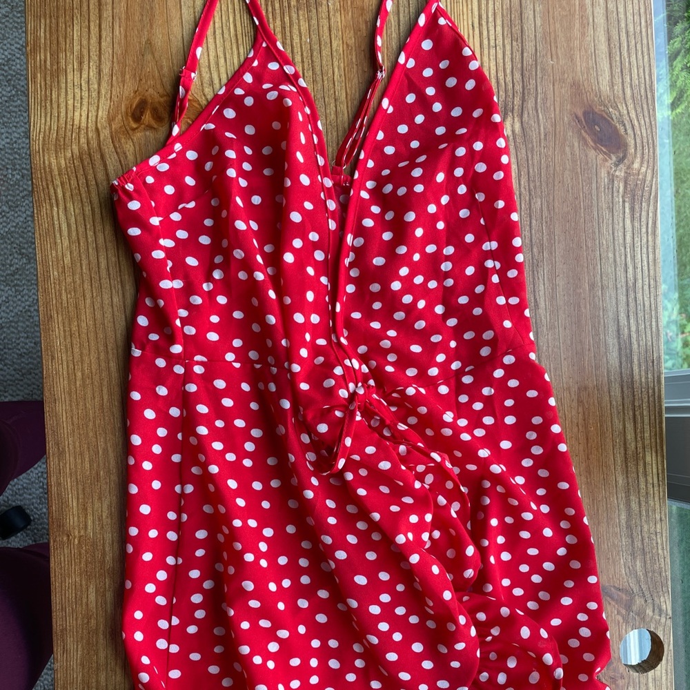 Princess Polly Polka Dot Wrap Dress